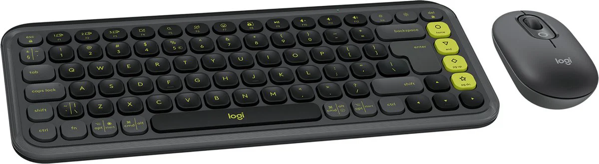 Logitech Pop Icon Combo toetsenbord en muis set Grafiet