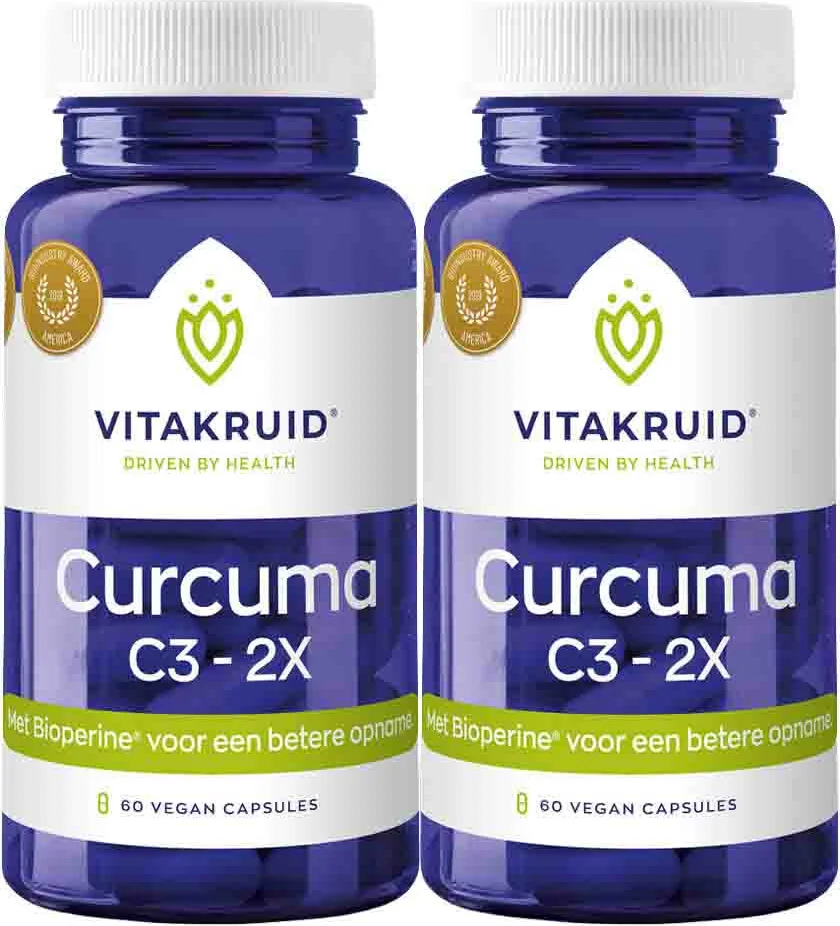 2x Vitakruid Curcuma C3-2X 60 vegancapsules