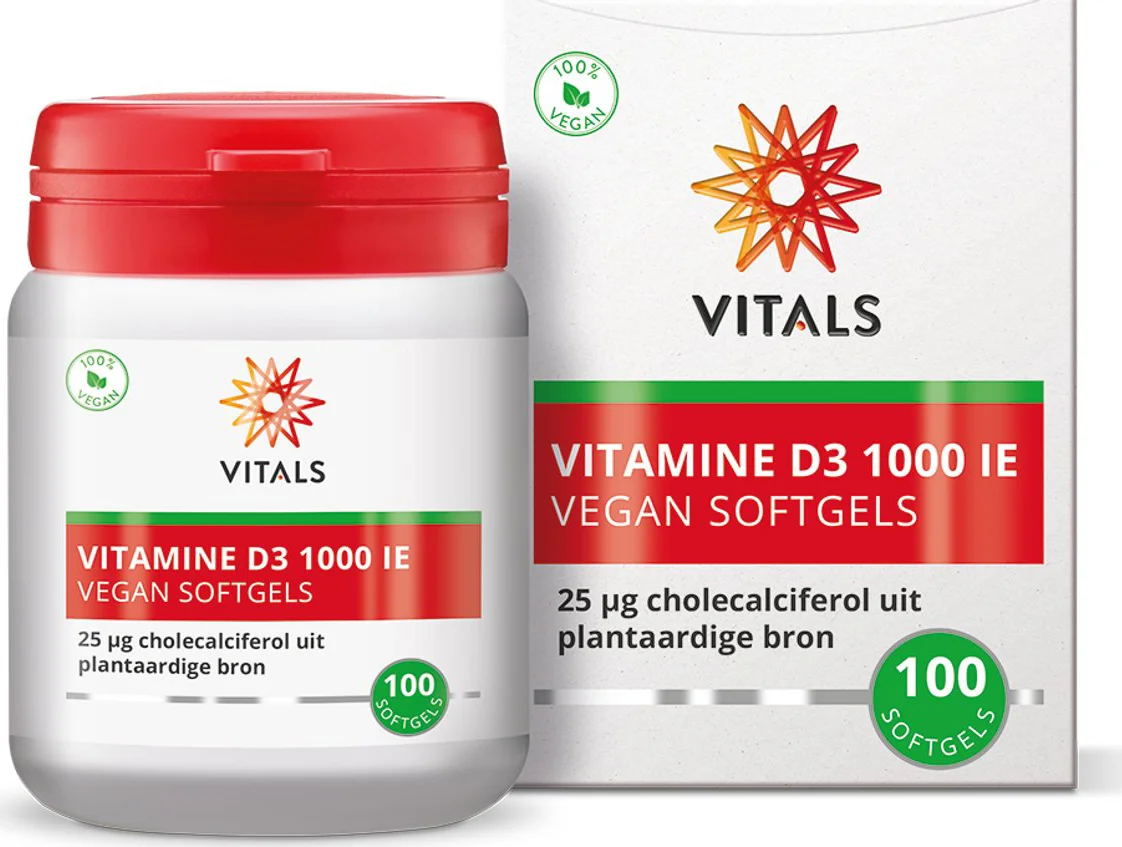 Vitals Vitamine D3 1000 IE 100 softgels
