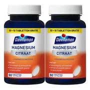 2x Davitamon Magnesium Citraat 60 tabletten