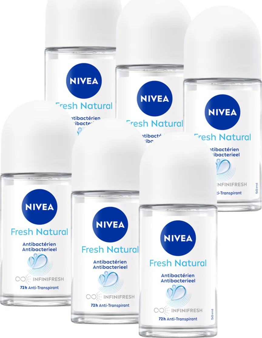 6x NIVEA Deodorant Roller Fresh Natural 50 ml