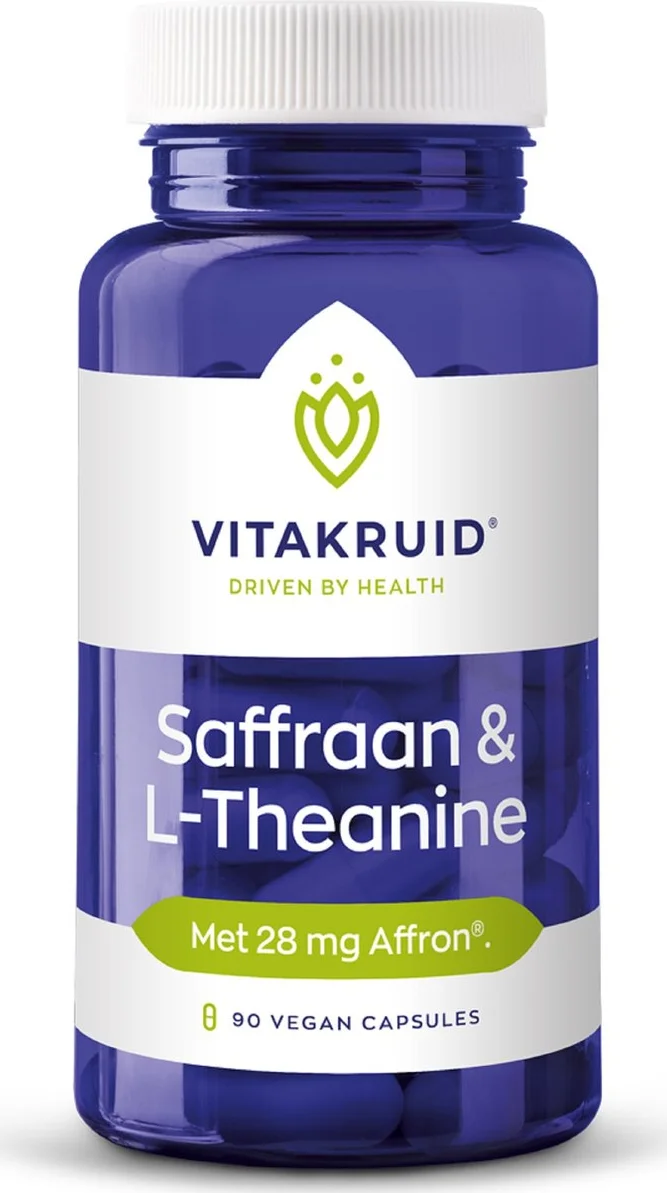 Vitakruid Saffraan 28 mg (Affron®) & L-Theanine Groene Thee 90 90VCP