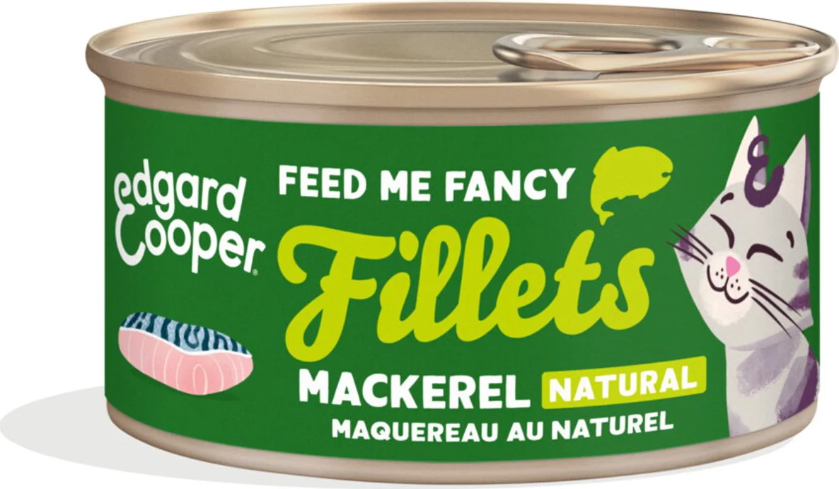 24x Edgard & Cooper Kattenvoer Fillets Makreel 70 gr