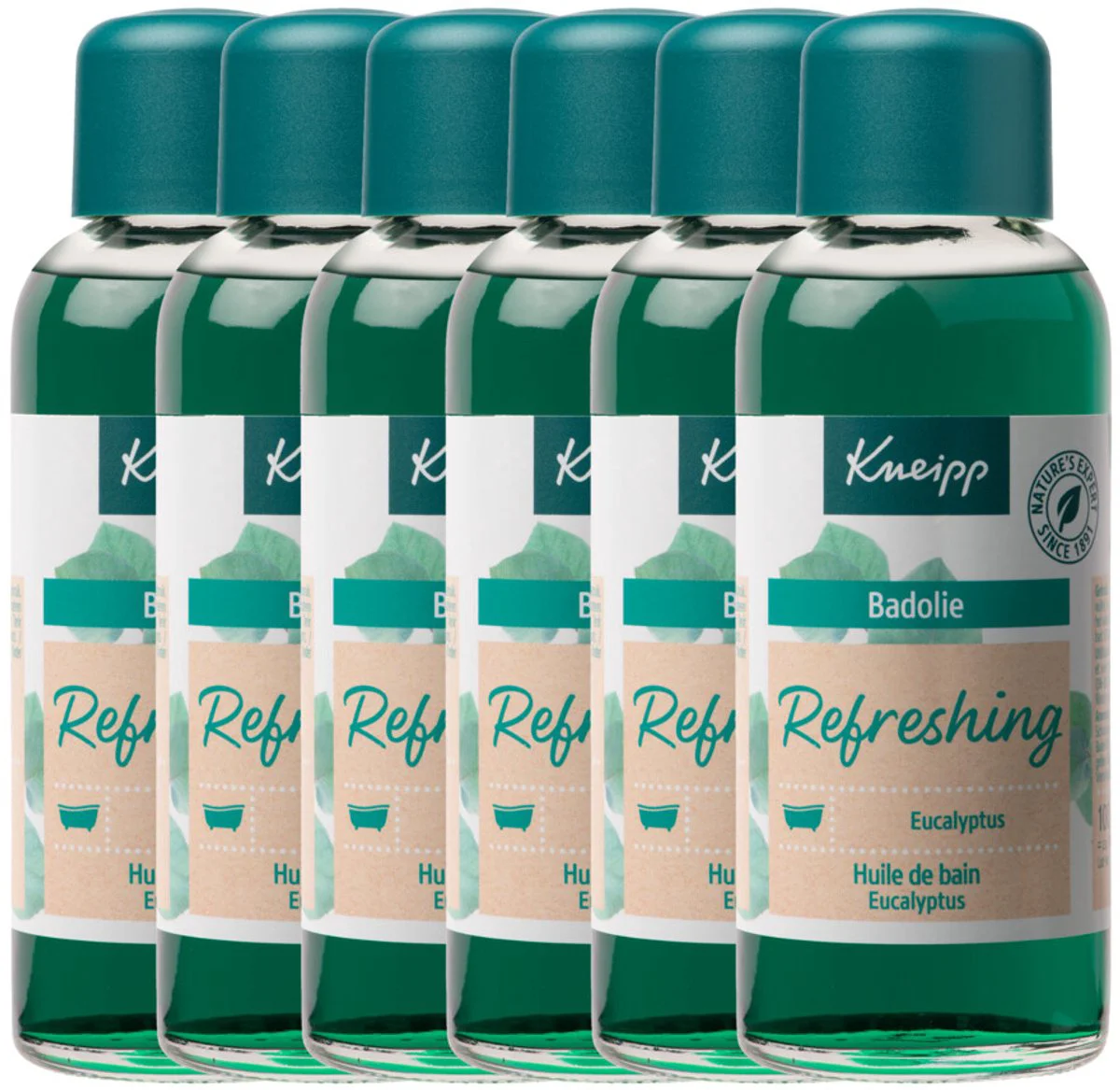6x Kneipp Badolie Refreshing Eucalyptus 100 ml