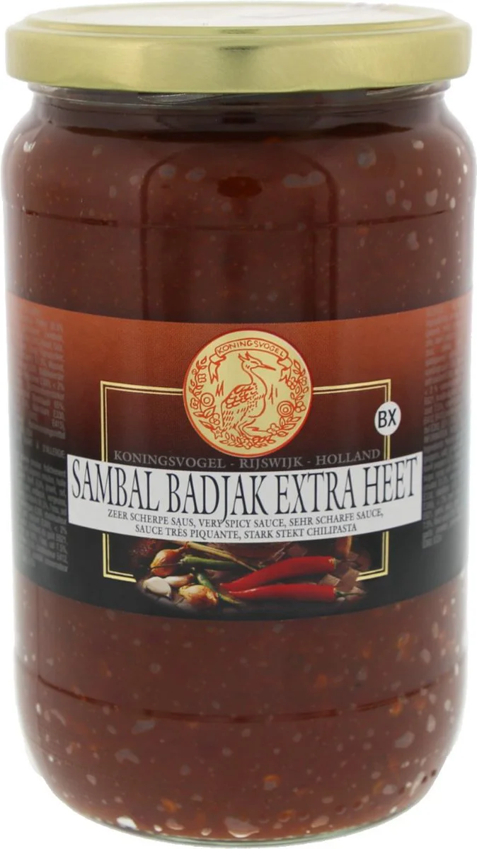 Koningsvogel - Sambal Badjak Heet - 750g