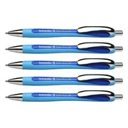 Schneider balpen - Slider Rave - penpunt XB - lijnbreedte 1,4mm - blauw - 5 stuks - S-132503-5