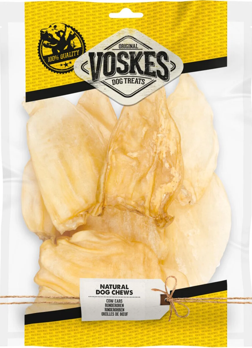 Voskes Hondensnacks Runderoren 8 stuks