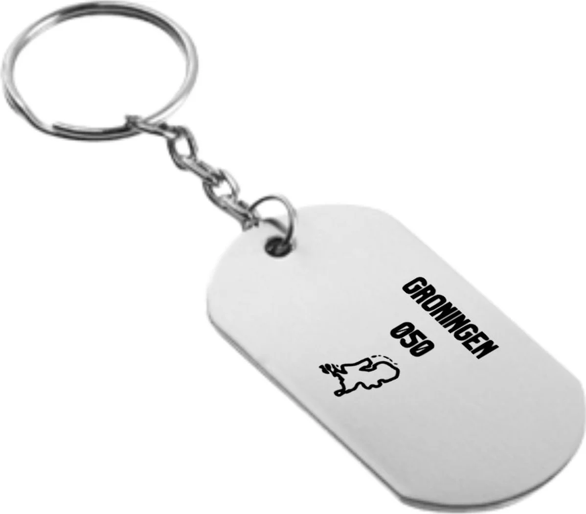 Akyol - groningen 050 sleutelhanger - Groningen - voor een echte groninger - studentenstad - 050 - stad - provincie - 54 x 29mm