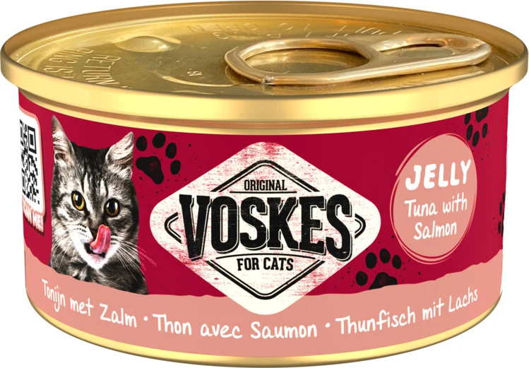 Voskes Kattenvoer Nat Tonijn met Zalm 85 gr