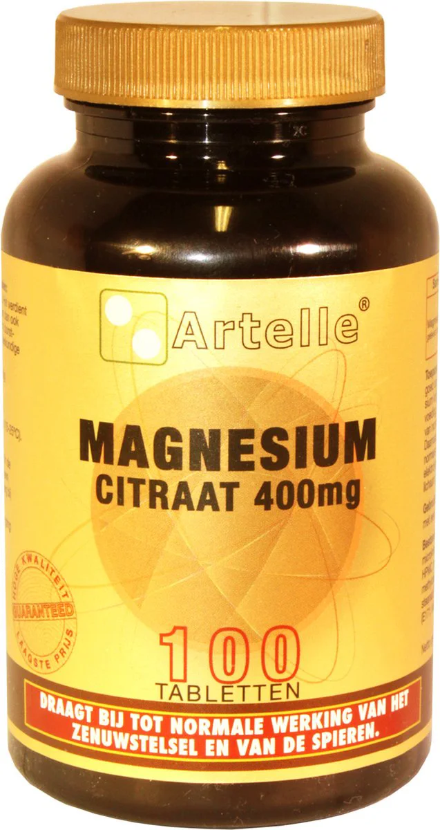 Artelle Magnesium Citraat 400mg Tabletten 100st 100TB