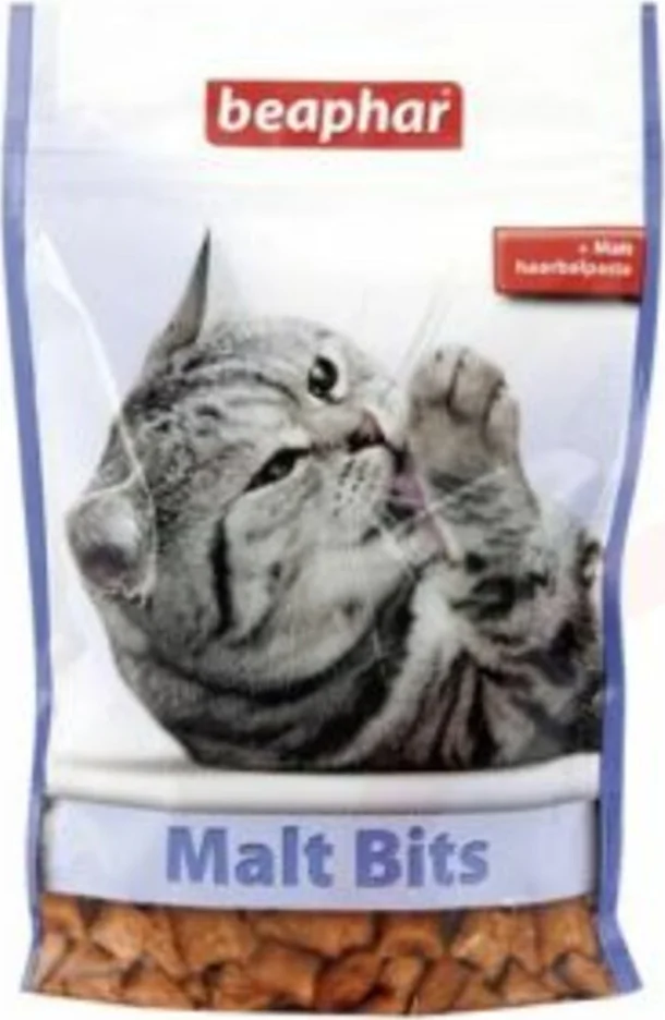 Beaphar Malt Bits Tegen Haarballen Naturel 150 gr