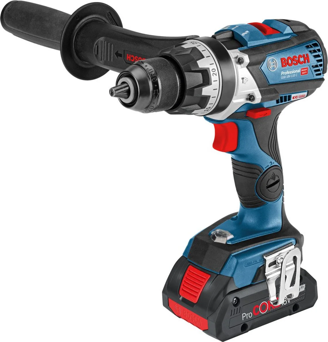 Bosch Professional GSB 18V-110 C Accu klop-/schroefboormachine 18V 4.0Ah in L-Boxx - 06019G030B