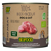 BF Petfood Biofood Organic Hond en Kat 100% Rund 200 gr