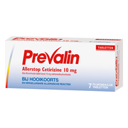 Prevalin Allerstop Cetirzine 10mg Hooikoorts Tabletten 7TB