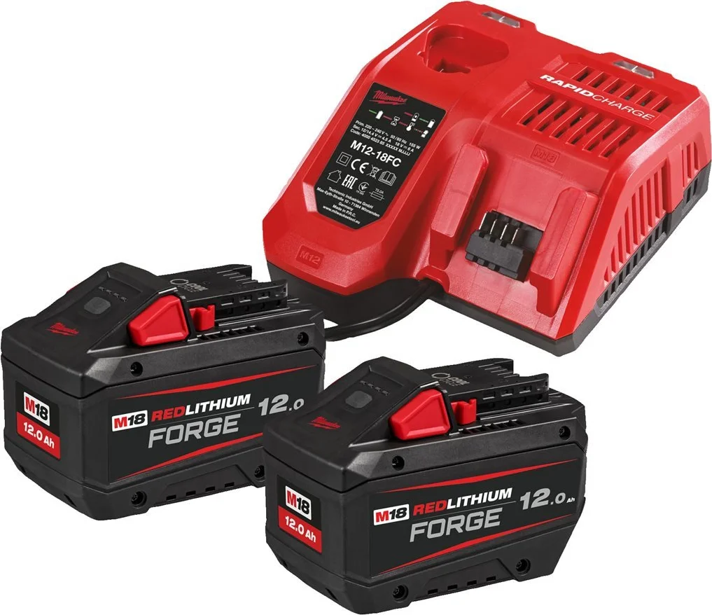 Milwaukee M18 FORGENRG-122 Accu starterset 18V FORGE™ 2x 12.0Ah - 4933498610