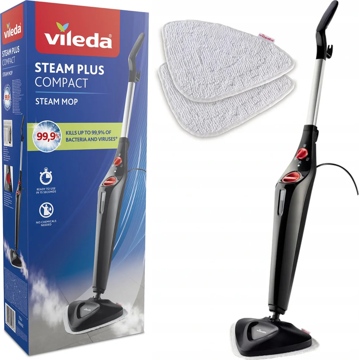 Vileda Stoomreiniger Steam Plus 1 set