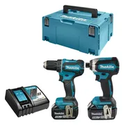 Makita DLX2289TJ Accu Combiset 2-delig (DTD153 + DDF485) 18V 5,0Ah in Mbox
