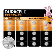 Duracell Specialty CR2025 lithium knoopcelbatterijen 3V 20 stuks