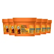 6x Garnier Fructis Hair Food Papaya 3-in-1 Haarmasker 390 ml
