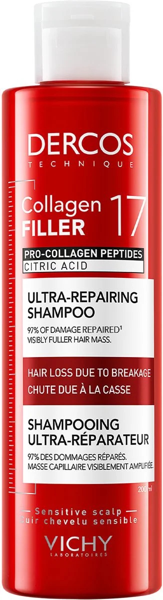 Vichy Dercos Collagen 17 Filler Ultra-Repairing Shampoo 200ML