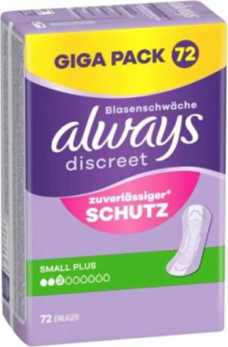 Always Inlegkruisje Small Plus 72 stuks