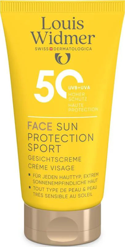 Louis Widmer Face Sun Protection Sport SPF50 licht geparfumeerd 50 ML