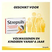 Strepsils Sinaasappel & Vitamine C Zuigtabletten 24ST