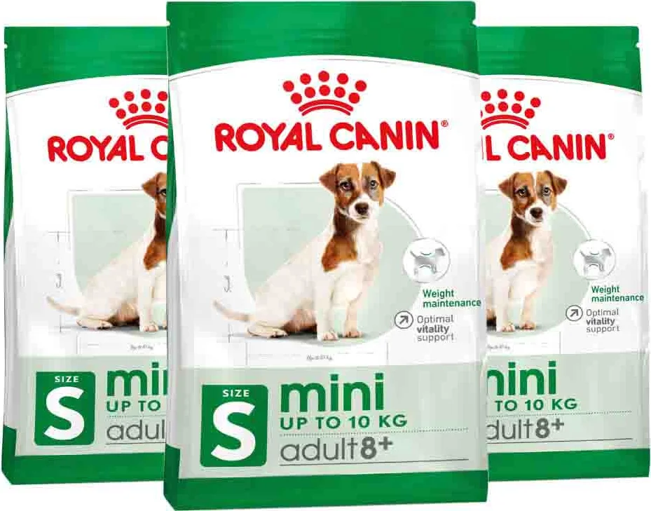 3x Royal Canin Hondenvoer Droog Mini 8+ 2 kg