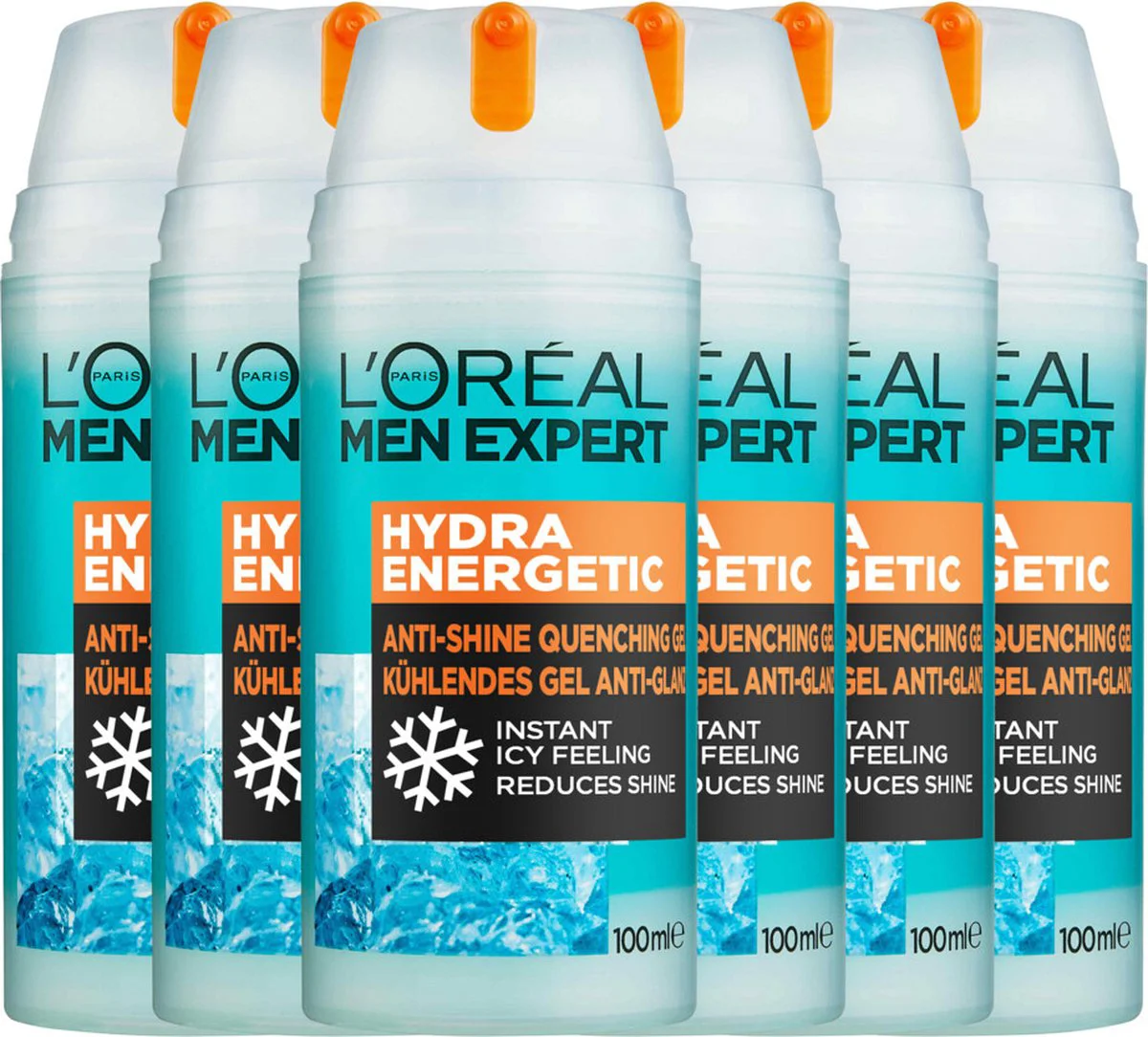 6x L'Oréal Men Expert Hydra Energetic Hydraterende Gel Dagcrème 100 ml