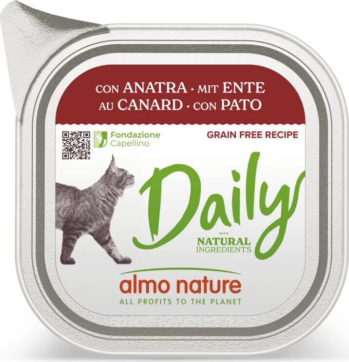 Almo Nature Daily Kattenvoer Eend 100 gr