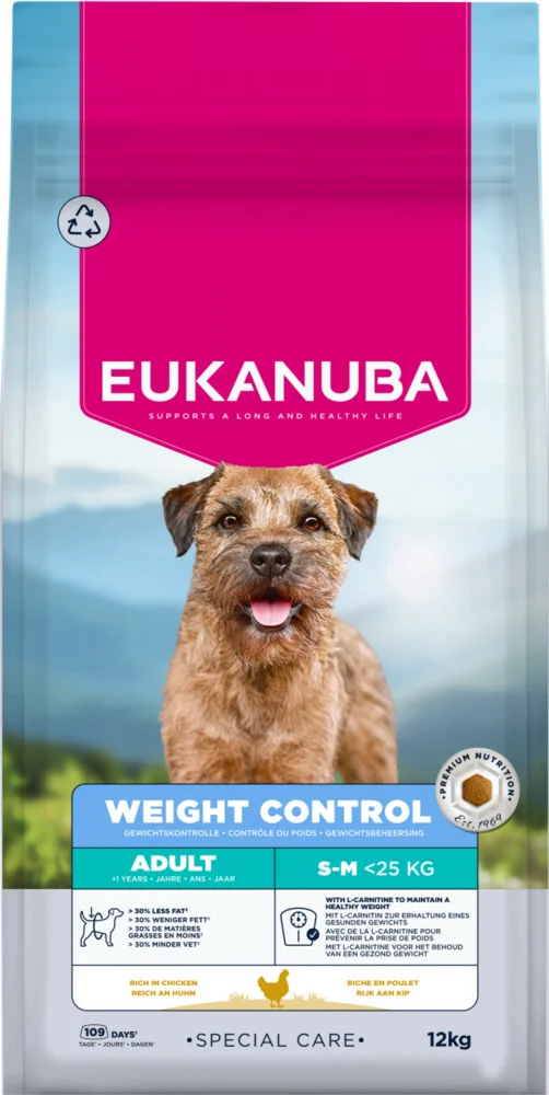 Eukanuba Hondenvoer Droog Special Care Adult Small/Medium Weight Control 12 kg