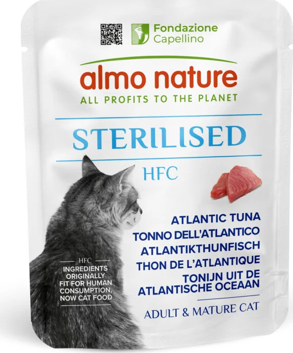 Almo Nature HFC Sterilised Kattenvoer Tonijn uit de Atlantische Oceaan 50 gr