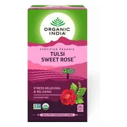 Organic India Tulsi Sweet Rose Bio Thee Zakjes 25ZK
