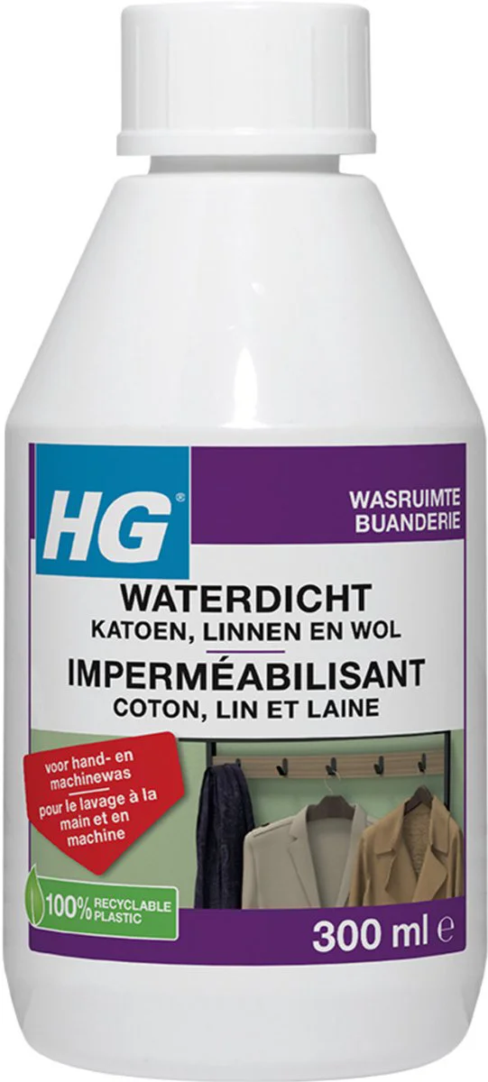 HG Waterdicht katoen Voor Linnen, Wol & Gemengde Textielsoorten 300 ml