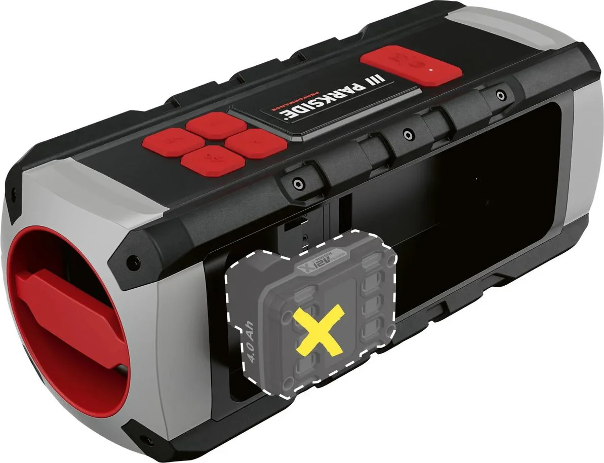 PARKSIDE PERFORMANCE Bluetooth speaker 12 V of 20 V zonder accu en lader