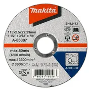 Makita A-85307 Doorslijpschijf 115x2,5x22,23mm staal