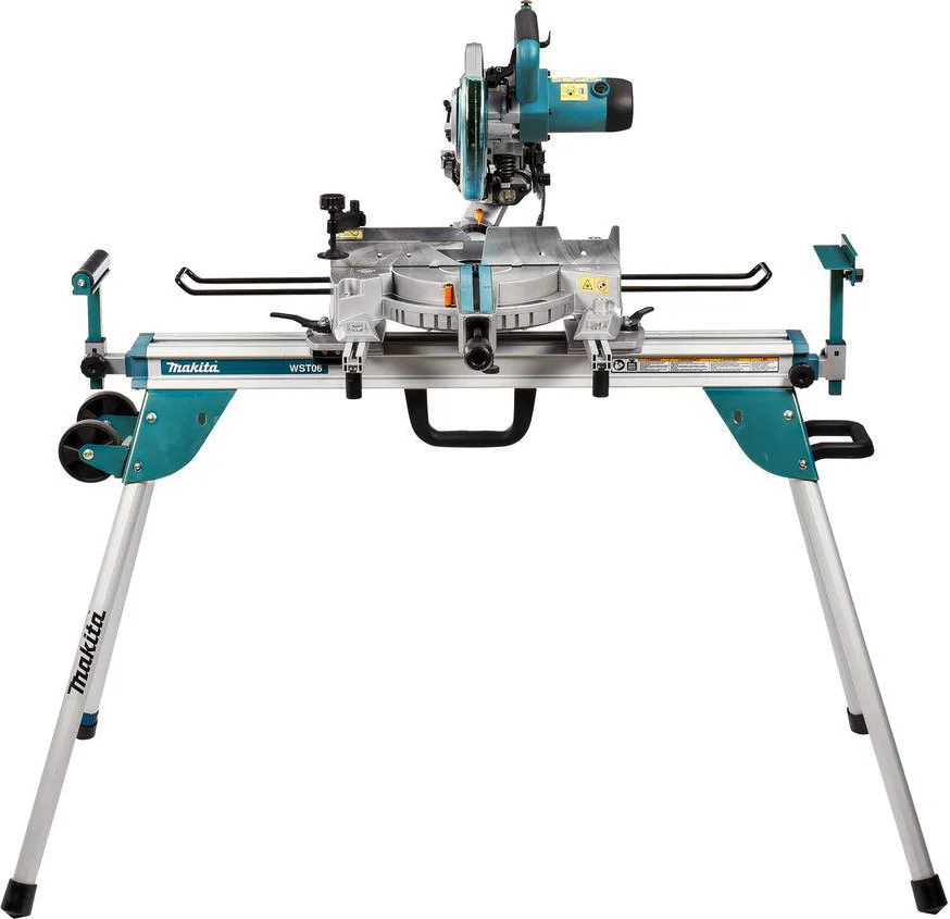 Makita LS0815FLNX Radiaal afkortzaag 216mm 1400W + DEBWST06 Onderstel