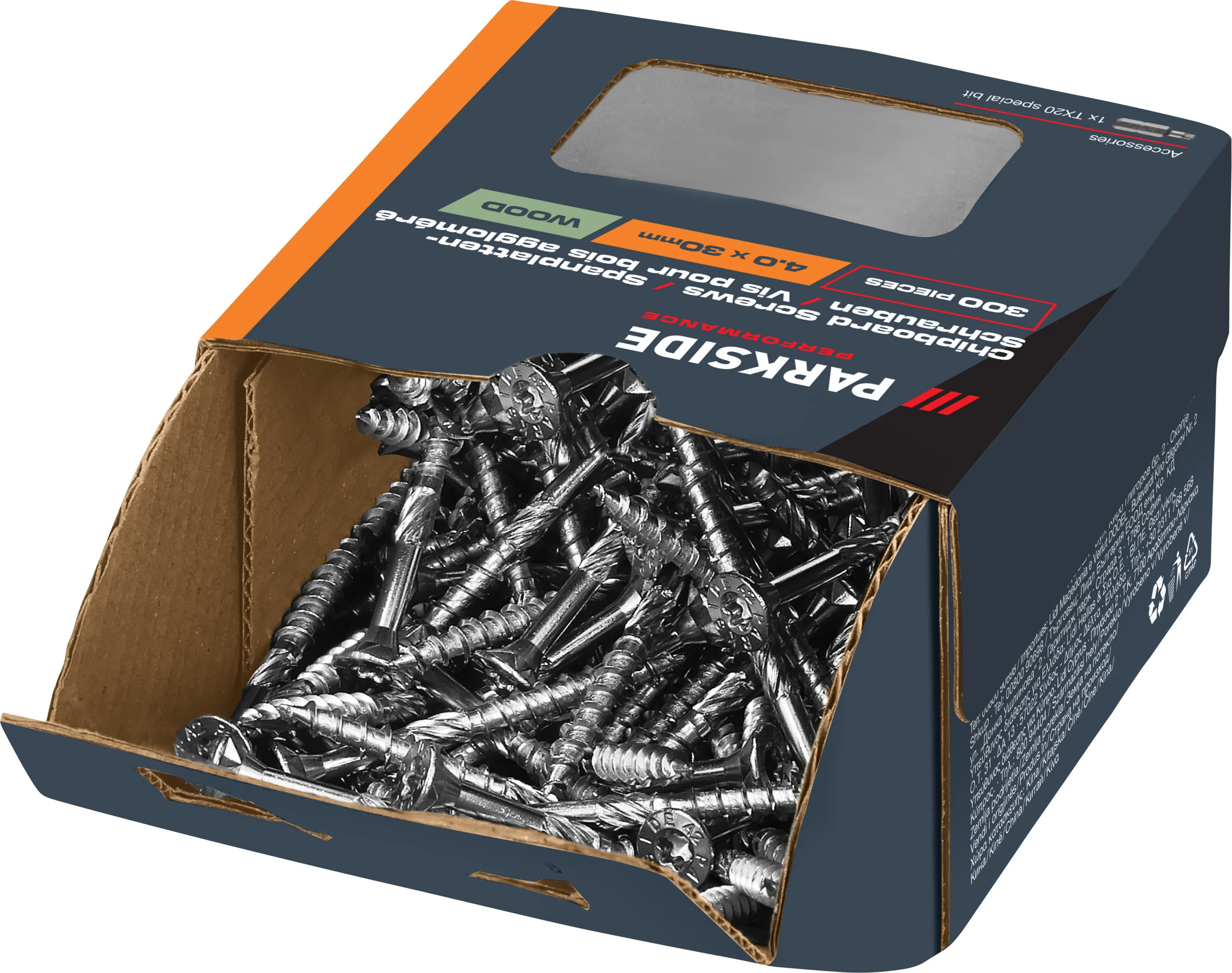 PARKSIDE PERFORMANCE Spaanplaatschroeven (4,0 x 30 mm, TG)
