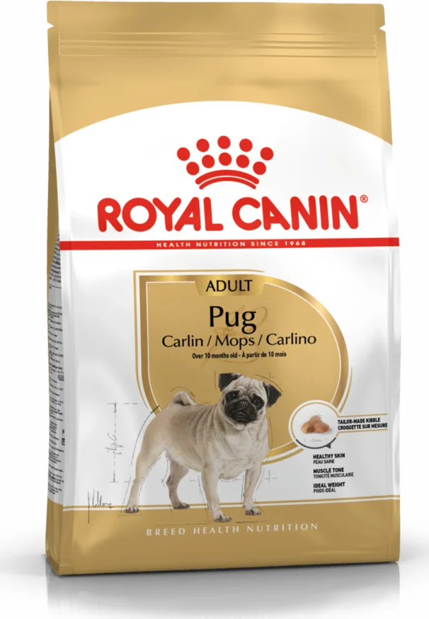 4x Royal Canin Pug Adult Hondenvoer 3 kg