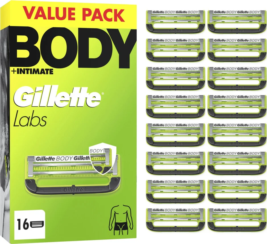 GilletteLabs Body Navulmesjes (16 stuks)