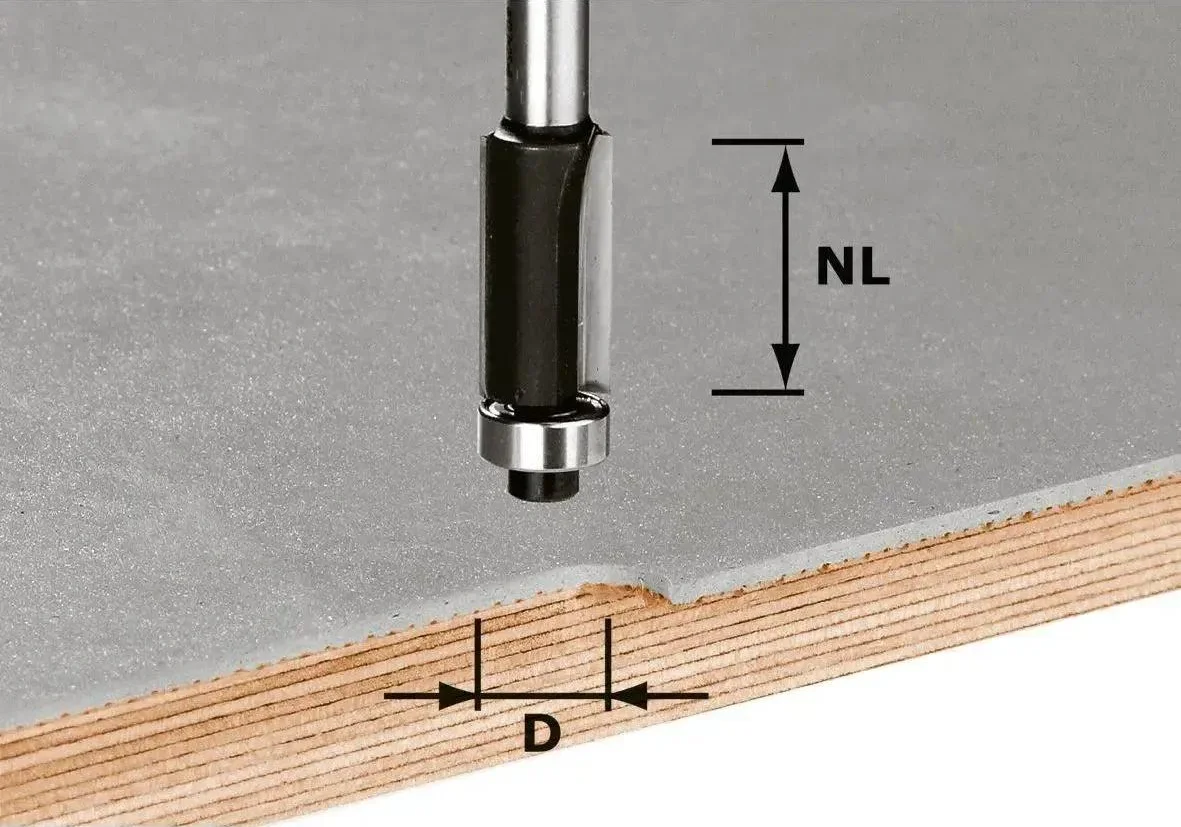 Festool HW S8 D12,7/NL25 Freesbit Kantenfrees S 8mm 12,7x25mm - 491027