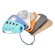 Keukengadgetset - 6-delig - Ruimtebesparende kookhulpmiddelen en keukenaccessoires - Knoflook-/gembermolen, kaasrasp, groente-/fruitschiller, pizzasnijder, kruidenschiller, flesopener