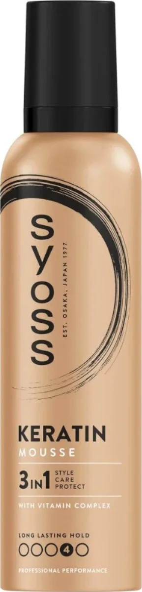 Syoss 3in1 Keratin Mousse Hold 4 250ML