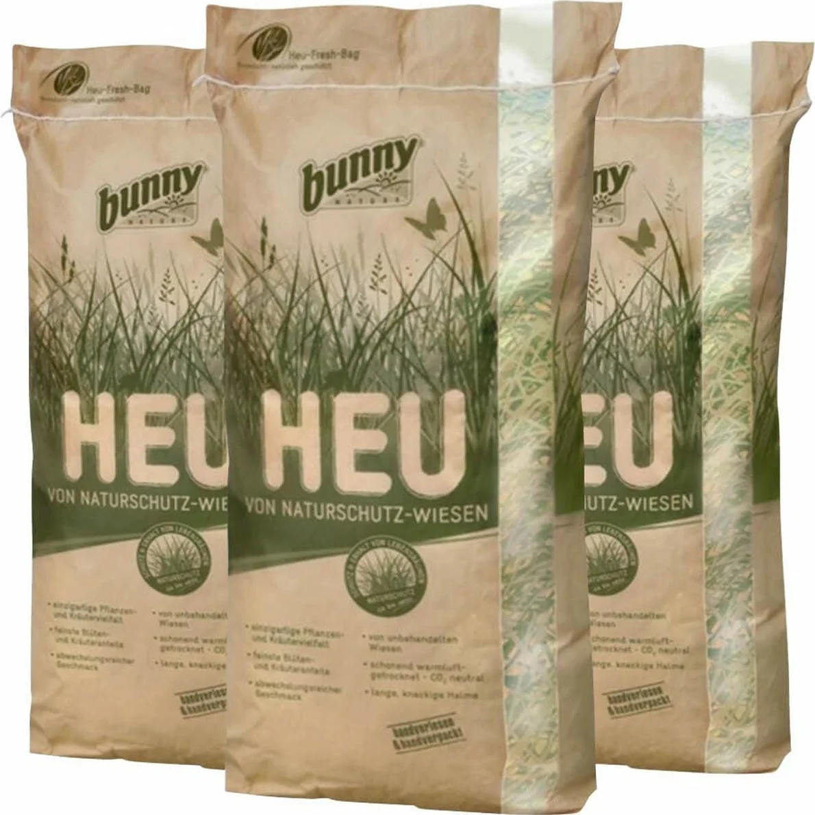 3x Bunny Nature Natuurweide Hooi 600 gr