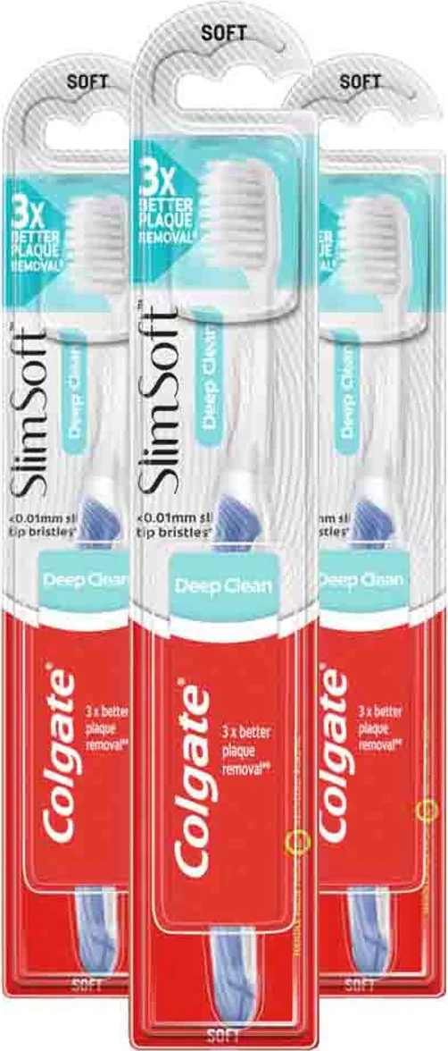 3x Colgate Tandenborstel SlimSoft