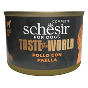 8x Schesir Taste The World Hond Kip & Paella 150 gr
