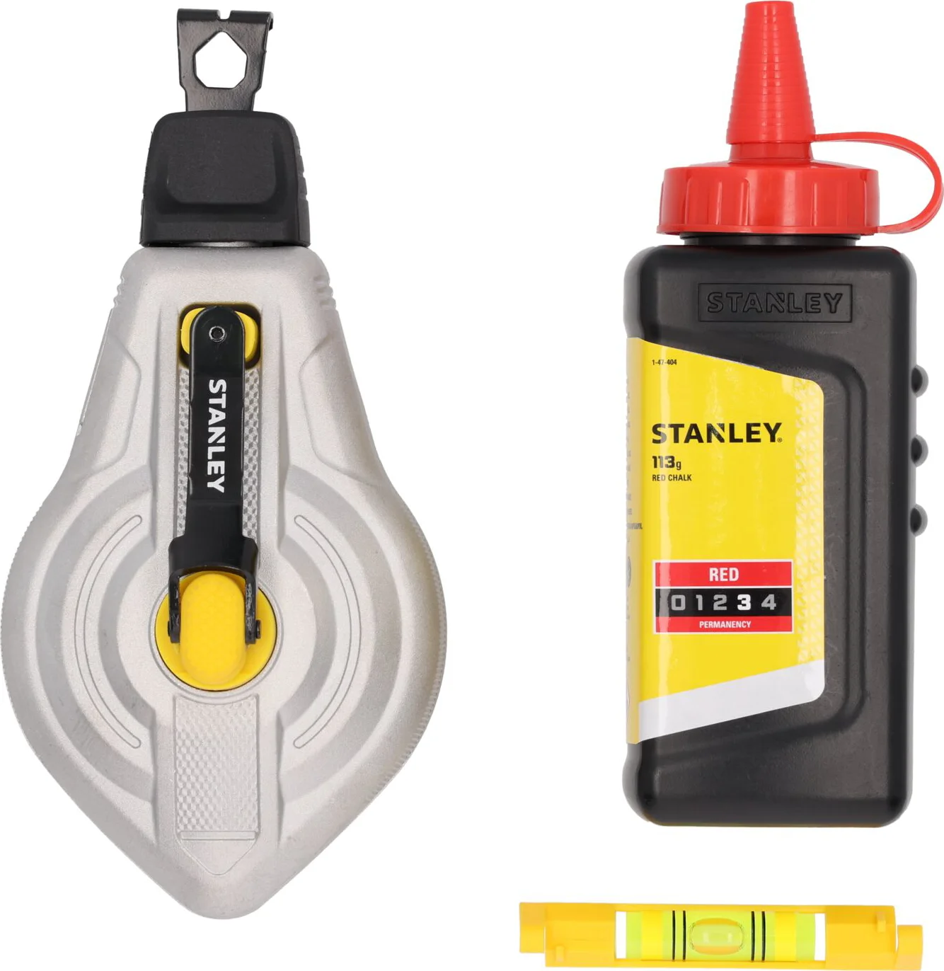 Stanley STHT47612-0 Slaglijnmolenkit (6:1 alu + rood + waterpas)