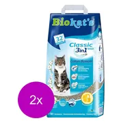 2x Biokat's Kattenbakvulling Classic Fresh Cotton Blossom 10 liter