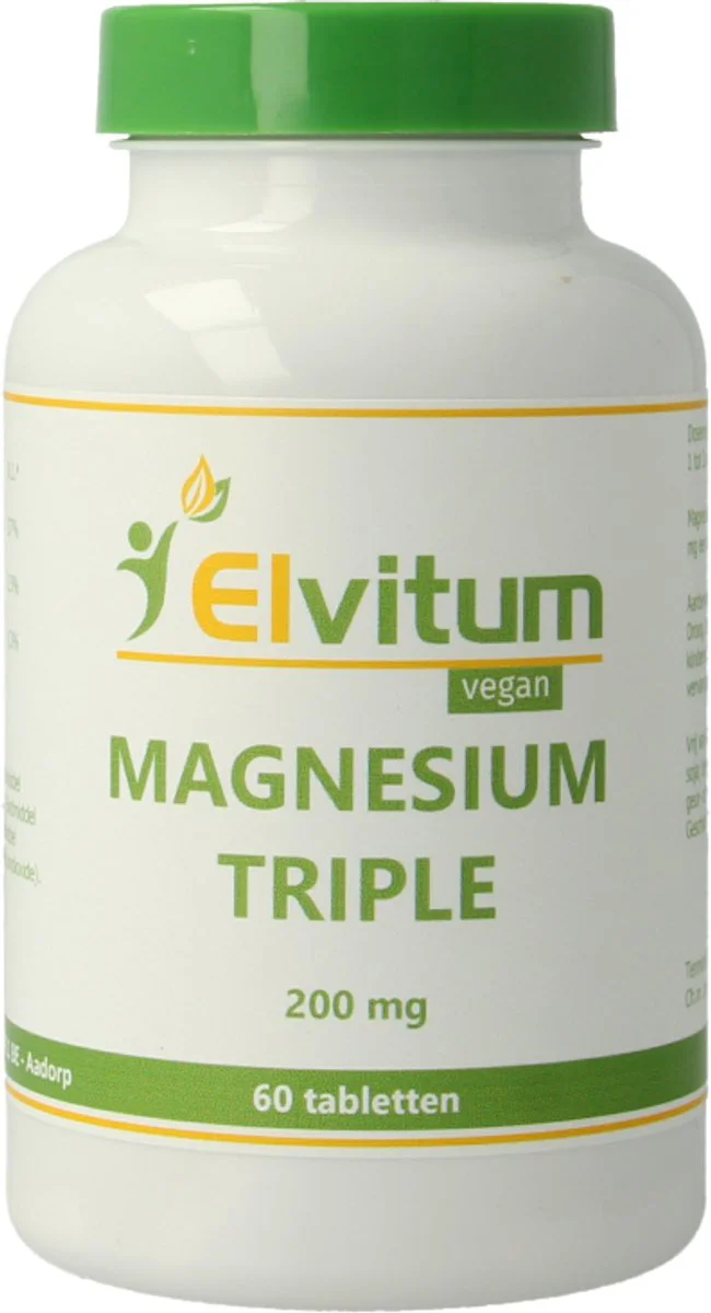 Elvitum Magnesium Triple 200mg Tabletten 60TB