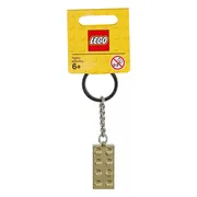 LEGO gouden sleutelhanger met 2x4 noppen